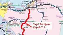 Çatak Yolu Araç Trafiğine Kapandı