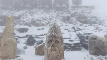 Nemrut Dağı'nda Mayıs Ayında Kar Yağdı