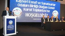 Kayseri'de Esnaf ve Sanatkarlar Genel Kurulu Başladı