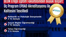 BEUN Ereğli Eğitim Fakültesi'nden Başarı Haberi