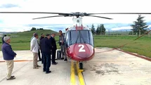 Merzifon’a Yangın Söndürme Helikopteri Gönderildi