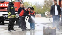 Çorum'da Yangın Eğitimi Verildi