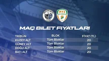 Erciyes 38 FSK - Malatya Yeşilyurtspor Bileti 20 TL