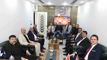 Kaymakam Çakır, MAGYED Başkanı Aslan ile bir araya geldi
