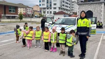 Bilecik'te Öğrencilere Trafik Eğitimi Verildi