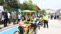 Kızılcıklı Mahallesi'nde Trafik Eğitim Sokağı Açıldı