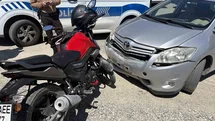 Kastamonu'da Motosiklet ve Otomobil Çarpıştı