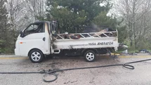 Kastamonu'da Kamyonet Yangını