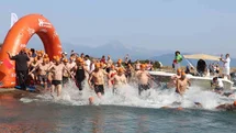 Fethiye'de Açık Su Yarışması Coşkusu