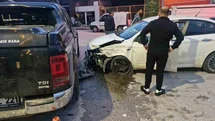 Alkollü sürücünün karıştığı zincirleme kaza kamerada: 1 yaralı