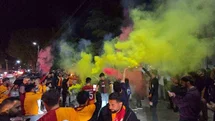 Gürcistan’ın Marneuli kentinte Galatasaray’ın şampyonluğu coşkuyla kutlandı