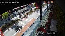 Yaya Geçidinde Motosiklet Kazası