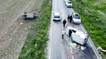 Çorum'da İki Ayrı Trafik Kazası