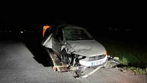 Kayseri’de takla atan otomobilde anne ve oğlu yaralandı