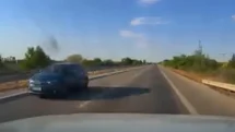 Edirne’de ters yönde ilerleyen otomobil trafikte tehlike saçtı