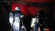 Hassa'da Konteyner Yangını Meydana Geldi