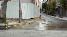 Eskişehir'de İnşaatta Hortum Patladı