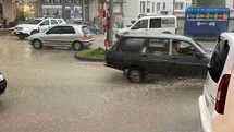 Kavak’ta Etkili Sağanak Yağış