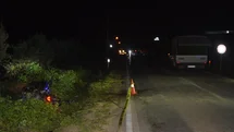 Kamyonete çarpan motosiklet sürücüsü hayatını kaybetti