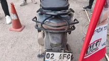 Motosiklet devrildi: 1 yaralı