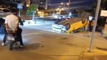 Mezitli’de Kaza: Otomobil Ters Döndü!