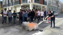 Yenipazar'da Yangın Tatbikatı Gerçekleşti