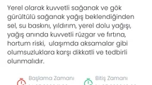 Denizli için şiddetli yağış ve fırtına uyarısı yapıldı