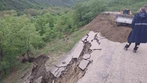 Amasya'da Heyelan Meydana Geldi