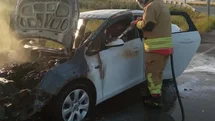Hatay'da Otomobil Yangını