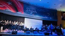 Fen lisesi öğrencilerinin müzik gösterisi