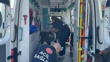 Tramvayın çarptığı kadın hastanelik oldu