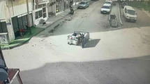 Karaman’da yaşlı adamın yaralandığı kaza anı kameraya yansıdı