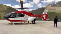 Van'da Helikopter Ambulans Sevkiyatı