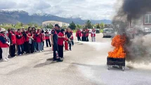 Uluslararası Damla Gönüllüleri Yangın Eğitimi Aldı