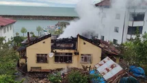 Trabzon Araklı'da Fındık Yangını