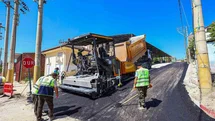 Denizli'de Sıcak Asfalt Çalışması