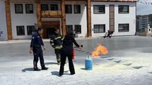 Yunusemre'de Gerçekçi Yangın Tatbikatı