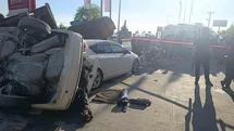 Zonguldak'ta Akaryakıt İstasyonuna Otomobil Daldı