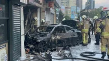 Şişli'de Lüks Araç Kazası
