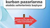 Kayseri'de Kurban Pazarları İçin Otobüs Seferleri Başlıyor
