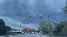 Eskişehir'de Beton Dökme İşlemi