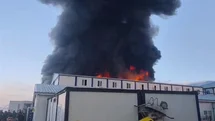 Kahramanmaraş’ta şantiyede yangın: 1 ölü, 7 yaralı
