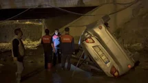 Osmaniye'de Otomobil Köprüden Su Kanalına Düştü