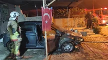 İskenderun'da Otomobil Yangını
