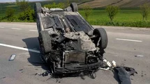 Kırıkkale'de Takla Atan Otomobil Kazası