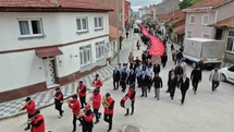 İnönü'de 107. Yıl Gençlik Yürüyüşü