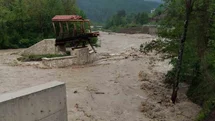 Kastamonu'da Yürüyüş Köprüsü Sele Kapıldı
