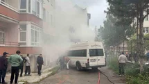 Çorum'da Kamelya Yangını Araçları Tehdit Etti