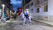 Selendi'de Cirit Atlı Fener Alayı Kutlandı