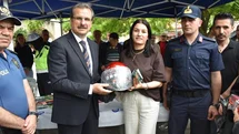 Salihli'de Kask Dağıtımı Yapıldı